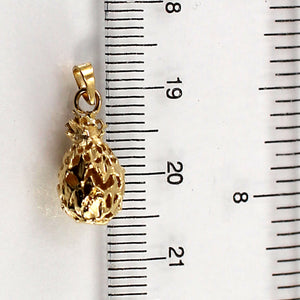 2400063 PINEAPPLE 14K YELLOW GOLD 3D CHARM PENDANT