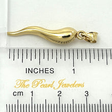 Load image into Gallery viewer, 2400065-14k-Yellow-Gold-3D-Hollow-Italian-Horn-Pendant