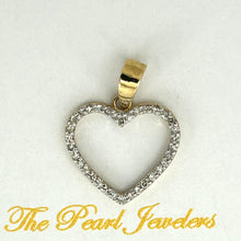 Load image into Gallery viewer, 2400360-Beautiful-Love-Heart-14kt-Gold-Diamond-Pendant-Necklace