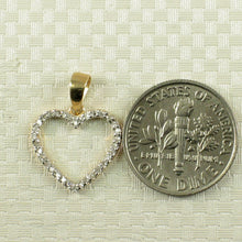 Load image into Gallery viewer, 2400360-Beautiful-Love-Heart-14kt-Gold-Diamond-Pendant-Necklace