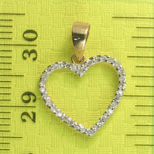 Load image into Gallery viewer, 2400360-Beautiful-Love-Heart-14kt-Gold-Diamond-Pendant-Necklace