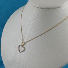 Load image into Gallery viewer, 2400360-Beautiful-Love-Heart-14kt-Gold-Diamond-Pendant-Necklace