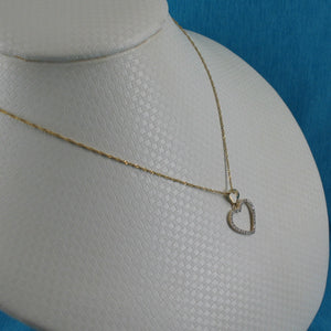 2400360-Beautiful-Love-Heart-14kt-Gold-Diamond-Pendant-Necklace