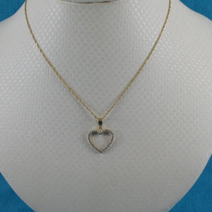 2400360-Beautiful-Love-Heart-14kt-Gold-Diamond-Pendant-Necklace