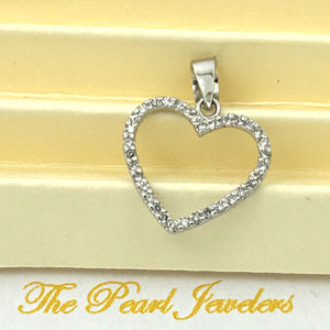 2400365-Simple-Beautiful-Love-Heart-14k-White-Gold-Diamonds-Pendant