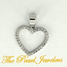 Load image into Gallery viewer, 2400365-Simple-Beautiful-Love-Heart-14k-White-Gold-Diamonds-Pendant