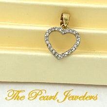 Load image into Gallery viewer, 2400370-Beautiful-Love-Heart-14k-Solid-Yellow-Gold-Diamond-Pendant-Necklace