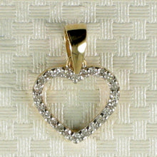 Load image into Gallery viewer, 2400370-Beautiful-Love-Heart-14k-Solid-Yellow-Gold-Diamond-Pendant-Necklace