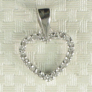 2400375-14k-White-Solid-Gold-Diamonds-Love-Heart-Pendant-Necklace