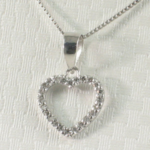 2400375-14k-White-Solid-Gold-Diamonds-Love-Heart-Pendant-Necklace