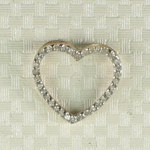 Load image into Gallery viewer, 2400380-Elegant-Beautiful-14k-Yellow-Gold-Diamond-Heart-Pendant-Necklace