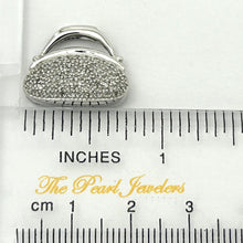 Load image into Gallery viewer, 2400406-14k-White-Solid-Gold-Diamonds-Unique-Operable-Purse-Pendant