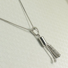 Load image into Gallery viewer, 2400476-14k-White-Solid-Gold-Diamonds-Unique-Golf-Bag-Pendant-Necklace