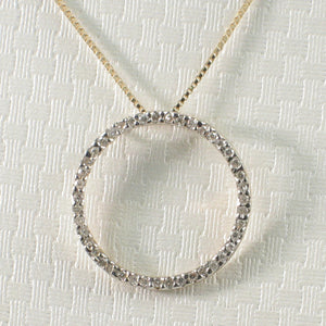 2400490-Elegant-Beautiful-14k-Solid-Yellow-Gold-Circle-Diamond-Pendant-Necklace