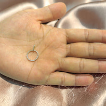 Load image into Gallery viewer, 14k Yellow Gold Circle 46 Diamond Pendant