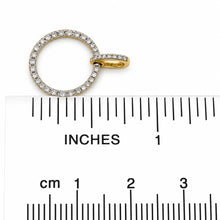Load image into Gallery viewer, 14k Yellow Gold Circle 46 Diamond Pendant