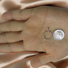 Load image into Gallery viewer, 14k Yellow Gold Circle 46 Diamond Pendant