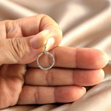 Load image into Gallery viewer, 14k Yellow Gold Circle 46 Diamond Pendant