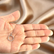 Load image into Gallery viewer, 14k White Gold Circle Diamond Pendant (46 Stones)