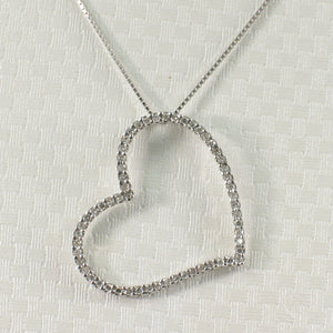 2400536-14k-White-Gold-Diamonds-Beautiful-Love-Heart-Pendant-Necklace