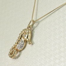 Load image into Gallery viewer, 2400550-Diamond-Seahorse-Pendant-Necklace-14k-Yellow-Solid-Gold