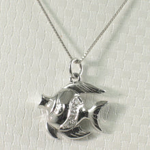 Load image into Gallery viewer, 2400596-14k-Gold-Marine-Fish-Diamonds-Pendant-Necklace