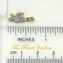 Load image into Gallery viewer, 2400640-14k-Solid-Yellow-Gold-Butterfly-Genuine-Diamond-Pendant