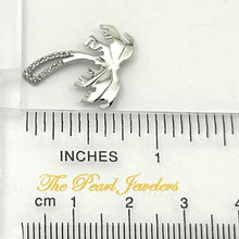 Load image into Gallery viewer, 2400655-14k-Solid-White-Gold-Diamond-Hawaiian-Tradition-Coconut-Tree-Pendant