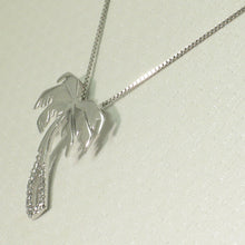 Load image into Gallery viewer, 2400655-14k-Solid-White-Gold-Diamond-Hawaiian-Tradition-Coconut-Tree-Pendant