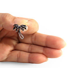 Load image into Gallery viewer, 14k Solid White Gold Coconut Tree Diamond Pendant Necklace