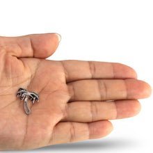 Load image into Gallery viewer, 14k Solid White Gold Coconut Tree Diamond Pendant Necklace