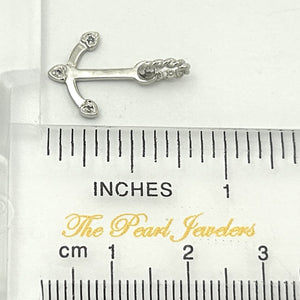 2400685-Beautiful-Unique-14K-Solid-White-Gold-Diamond-Anchor-Pendant-Necklace