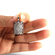 Load image into Gallery viewer, 18k Solid White Gold Diamond Pendant Necklace