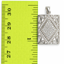 Load image into Gallery viewer, 18k Solid White Gold Diamond Pendant Necklace