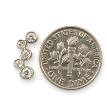 Load image into Gallery viewer, 18k Solid White Gold Diamond Pendant Charm