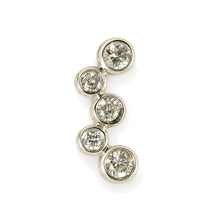 Load image into Gallery viewer, 18k Solid White Gold Diamond Pendant Charm