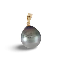 Load image into Gallery viewer, 14k Yellow Gold Baroque Tahitian Pearl Pendant