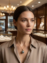 Load image into Gallery viewer, 14k Yellow Gold Baroque Tahitian Pearl Pendant