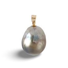 Load image into Gallery viewer, 14kt Yellow Gold Baroque Tahitian Pearl Pendant