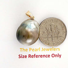 Load image into Gallery viewer, 14kt Yellow Gold Baroque Tahitian Pearl Pendant