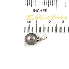 Load image into Gallery viewer, 14k White Gold Black-Blue Tahitian Pearl Pendant