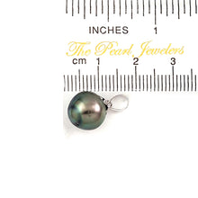 Load image into Gallery viewer, Black Tahitian Pearl Flower Cap Pendant 14KT