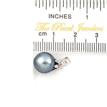 Load image into Gallery viewer, Classic Black Tahitian Pearl Flower Cap Pendant