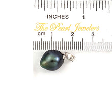 Load image into Gallery viewer, Black Tahitian Pearl Cap Pendant with Chain Options 14k