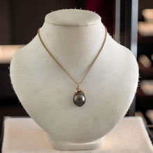 Load image into Gallery viewer, 14k Yellow Gold Baroque Tahitian Pearl &amp; Diamond Pendant