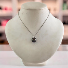 Load image into Gallery viewer, 14k White Gold &amp; Diamond Black Tahitian Pearl Pendant