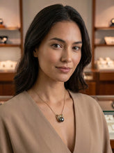 Load image into Gallery viewer, 14k Yellow Gold &amp; Diamond 13.5 mm Tahitian Pearl Pendant