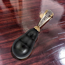 Load image into Gallery viewer, Baroque Tahitian Pearl Pendant in 14k Yellow Gold &amp; Diamonds