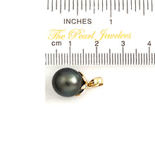Load image into Gallery viewer, 14k Yellow Gold Star-Bale &amp; Diamond Semi-Round Tahitian Pearl Pendant