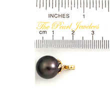 Load image into Gallery viewer, 14k Yellow Gold Star-Bale &amp; Diamond Tahitian Pearl Pendant